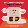 image:imageInstant Pot 6QT VORTEX Plus Air Fryer 6in1 Air Fry Broil Dehydrate Crisp Roast Reheat Bake DishwasherSafe Airfryer basket from the Makers of Instant Pot Stainless SteelRosewater