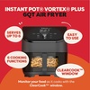 image:imageInstant Pot 6QT VORTEX Plus Air Fryer 6in1 Air Fry Broil Dehydrate Crisp Roast Reheat Bake DishwasherSafe Airfryer basket from the Makers of Instant Pot Stainless SteelBlackClear