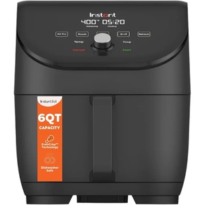 image:imageInstant Pot Vortex Slim 6QT Air Fryer that Crisps Roasts Reheats Bakes Broils amp is Quiet Space Saving Nonstick DishwasherSafe 100 InApp Recipes from the Makers of Instant Pot BlackSlim