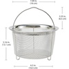 image:imageInstant Pot Official Large Mesh Steamer Basket Stainless Steel Round  Versatile Steamer amp Strainer for Vegetables Fish and More  Durable RustResistant EasyLift Handle Dishwasher Safe
