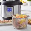 image:imageInstant Pot Official Large Mesh Steamer Basket Stainless Steel Round  Versatile Steamer amp Strainer for Vegetables Fish and More  Durable RustResistant EasyLift Handle Dishwasher Safe