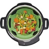 image:imageInstant Pot Official Silicone Steamer Basket Versatile and BPAFree Compatible with 6 Qt and 8 Qt Cookers Ideal for Steaming Vegetables Fish and More Dishwasher Safe Heat Resistant up Green