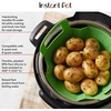 image:imageInstant Pot Official Silicone Steamer Basket Versatile and BPAFree Compatible with 6 Qt and 8 Qt Cookers Ideal for Steaming Vegetables Fish and More Dishwasher Safe Heat Resistant up Green