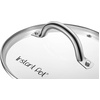 image:imageInstant Pot Tempered Glass Lid 76In Mini 3Qt  Cooking Pot Lid Stainless Steel Handle and Rim ClearGlass Lid
