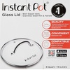 image:imageInstant Pot Tempered Glass Lid 76In Mini 3Qt  Cooking Pot Lid Stainless Steel Handle and Rim ClearGlass Lid