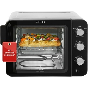 image:imageInstant Pot No Preheat Required 4Slice Air Fryer Toaster Oven with InstantHeat Technology 7in1 Air Fry Bake Toast Roast Broil Warm and Make Pizza4Slice