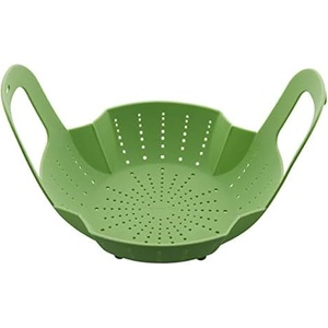 image:imageInstant Pot Official Silicone Steamer Basket Versatile and BPAFree Compatible with 6 Qt and 8 Qt Cookers Ideal for Steaming Vegetables Fish and More Dishwasher Safe Heat Resistant up Green