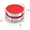 image:imageInstant Pot Official 8Piece CookBake Set Versatile and Durable Compatible with 6Quart and 8Quart Cookers Red Excellent for Cooking Baking Storing and Reheating BPAFree and Heat ResistantCookBake Set  8Piece