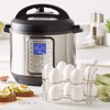 image:imageInstant Pot Official 8Piece CookBake Set Versatile and Durable Compatible with 6Quart and 8Quart Cookers Red Excellent for Cooking Baking Storing and Reheating BPAFree and Heat ResistantWire Egg Racks