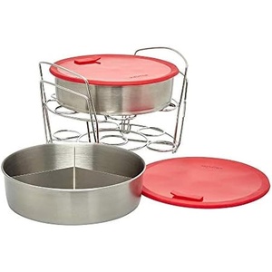 image:imageInstant Pot Official 8Piece CookBake Set Versatile and Durable Compatible with 6Quart and 8Quart Cookers Red Excellent for Cooking Baking Storing and Reheating BPAFree and Heat ResistantCookBake Set  8Piece